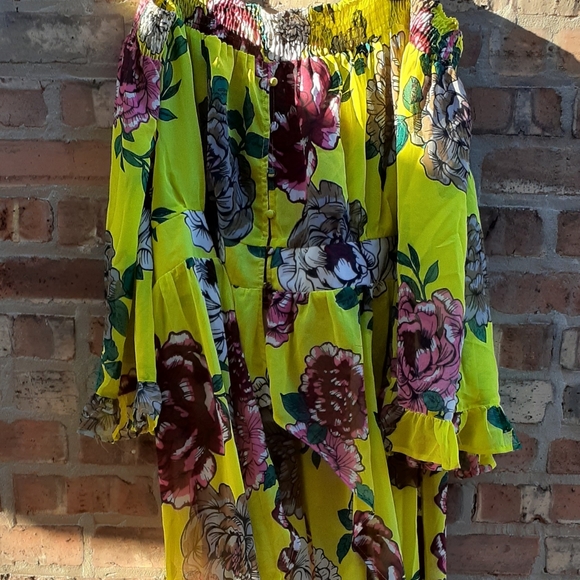 Ashley Stewart Hi Low Chiffon Top 22/24 - Picture 2 of 5